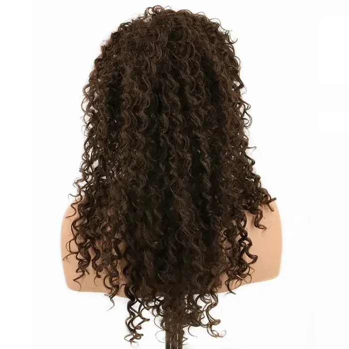 HAIRJOY cheveux synthétiques Bellatrix Lestrange perruque femmes brun foncé longs ondulés