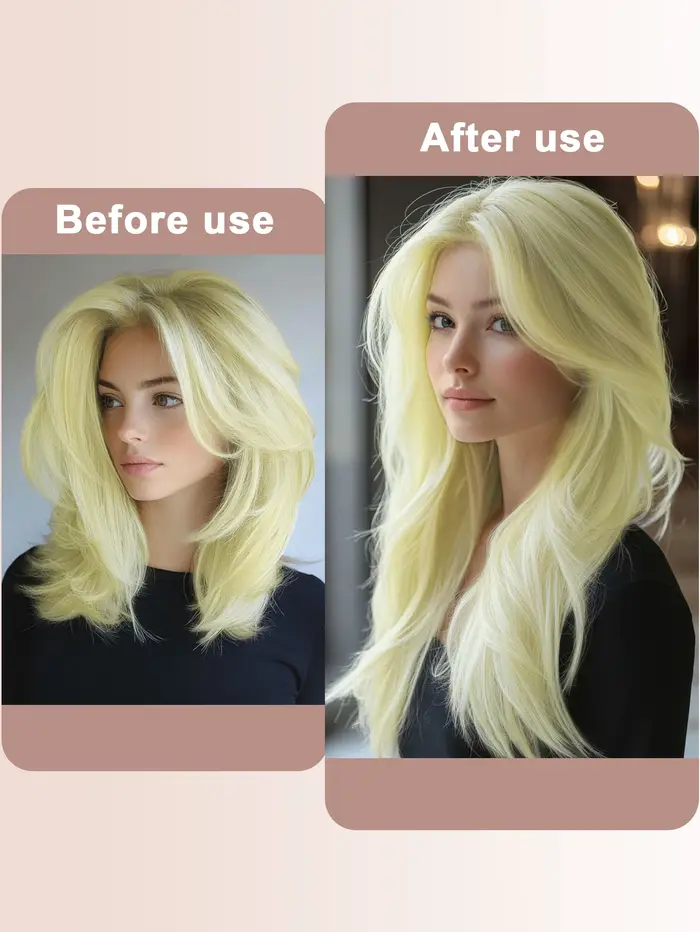 Extensions de cheveux blonds Halo de 20 pouces