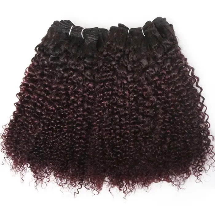 Bundles de cheveux brésiliens bouclés caution Curl avec fermeture