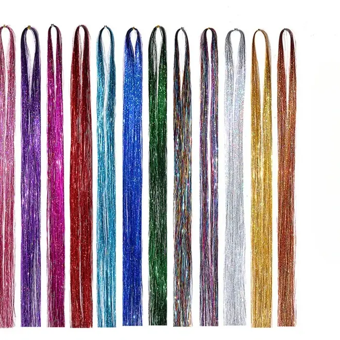 Kit de guirlandes capillaires brillantes et colorées