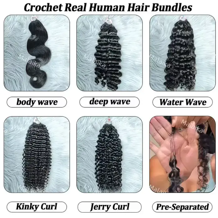 Extensions de cheveux bouclés au crochet