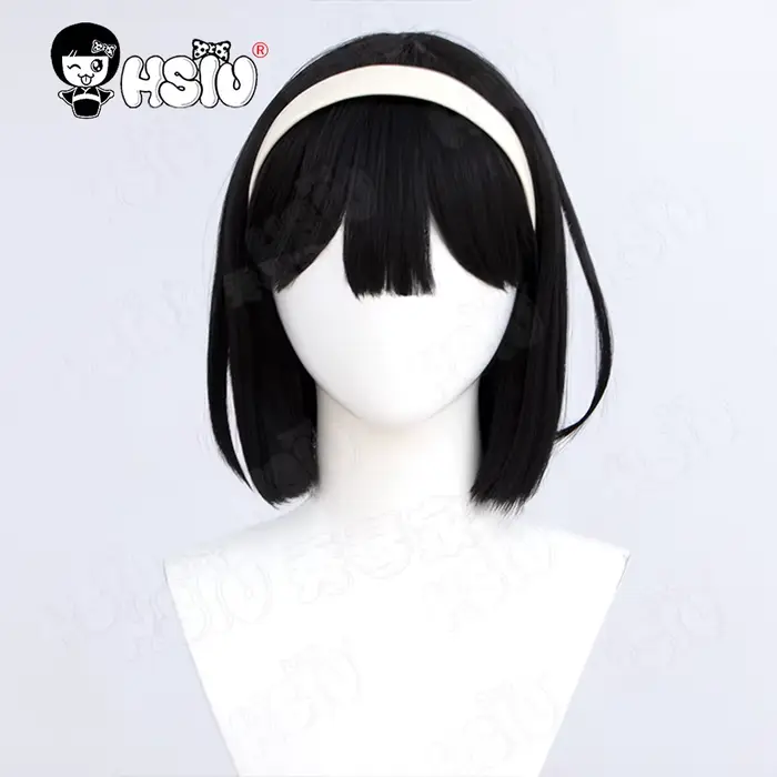 Perruque de costume de cosplay Sua, perruque en fibre ultraviolette synthétique, pyjama blanc Maiden