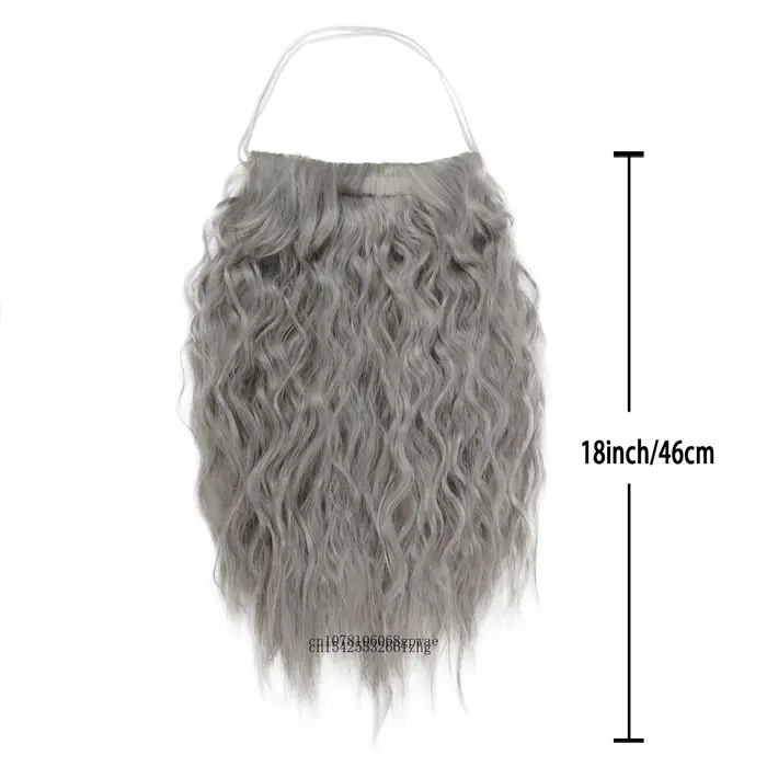 Dumbledore Cosplay perruque cheveux synthétiques Halloween école Gandalf assistant Costume