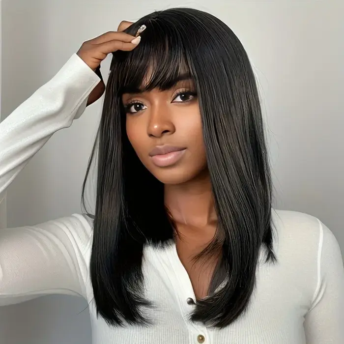 Perruques africaines en fibre synthétique pour femmes, extensions de cheveux, couvre-chef respirant 