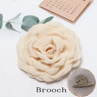 Pinces à cheveux en tissu à fleurs roses pour femmes et filles