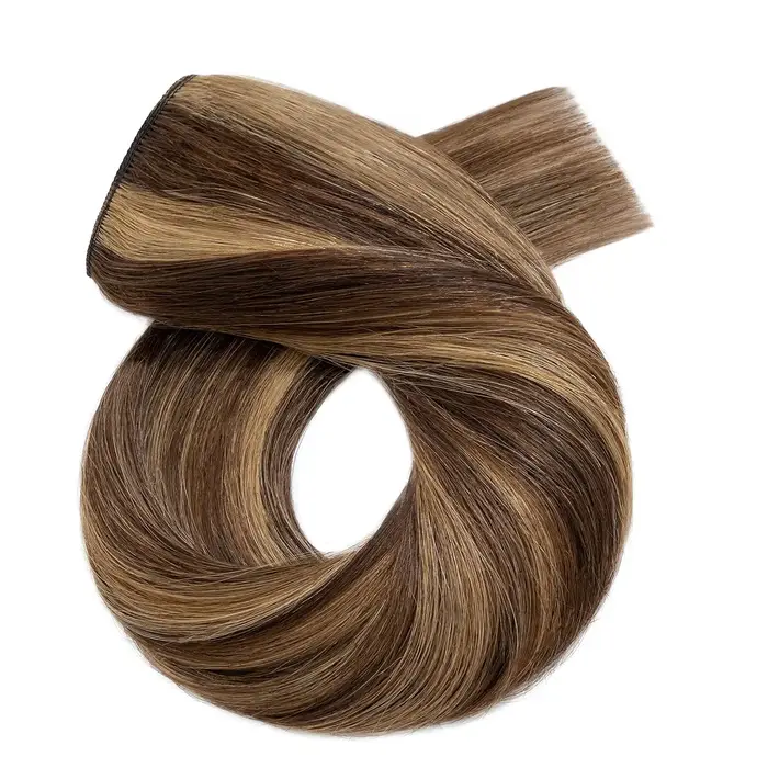 Clip dans les Extensions de cheveux humains 1 pièce 5 Clips 3/4 pince pleine tête sur Extension