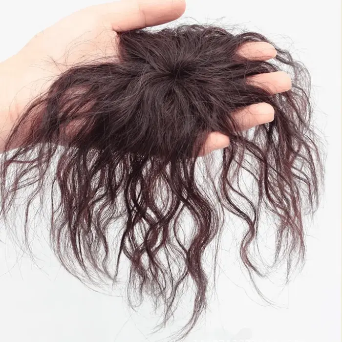 Postiche de cheveux humains Remy fabriquée à la Machine, 6x6CM, légère et respirante, pour femmes, r