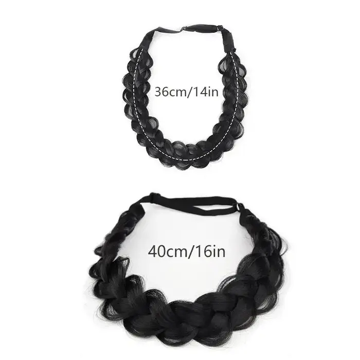 1 pièces synthétique Premium réglable à la main perruque tressée bande élastique cheveux mode tressage