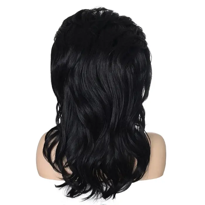 HAIRJOY 80s femmes Peggy Bundy ruche perruque longue ondulée cheveux synthétiques perruques pour femme au foyer marié Vintage Costume Cosplay Halloween