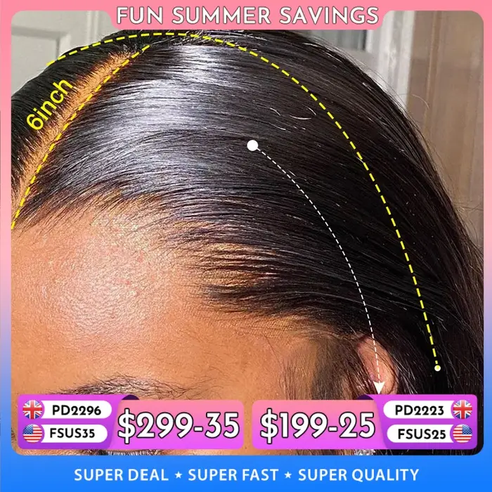 13x6 HD pleine dentelle frontale perruques 250% Invisible HD