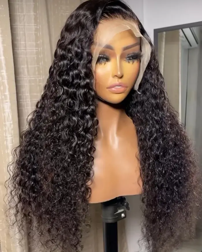 Perruque Lace Front Wig ondulée sans colle, perruques synthétiques pour femmes noires, perruques pré