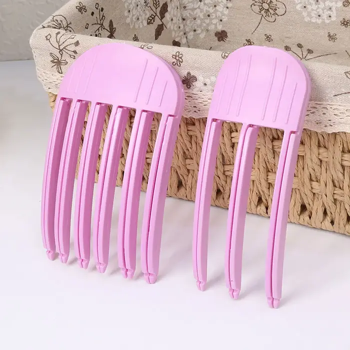 Épingle à cheveux moelleuse frangue à friser Clips racines