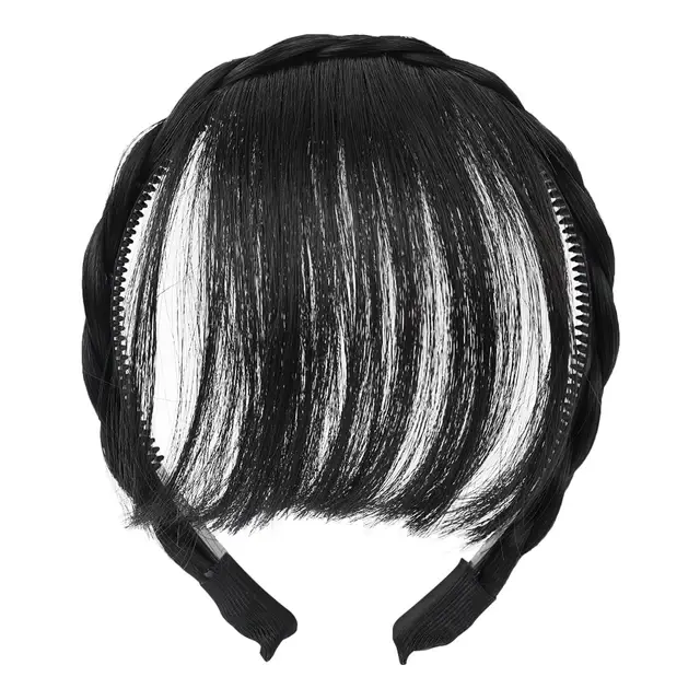 Nouveau faux cheveux bandeau perruque frange bandeau Extension de cheveux femmes filles Clips dans l
