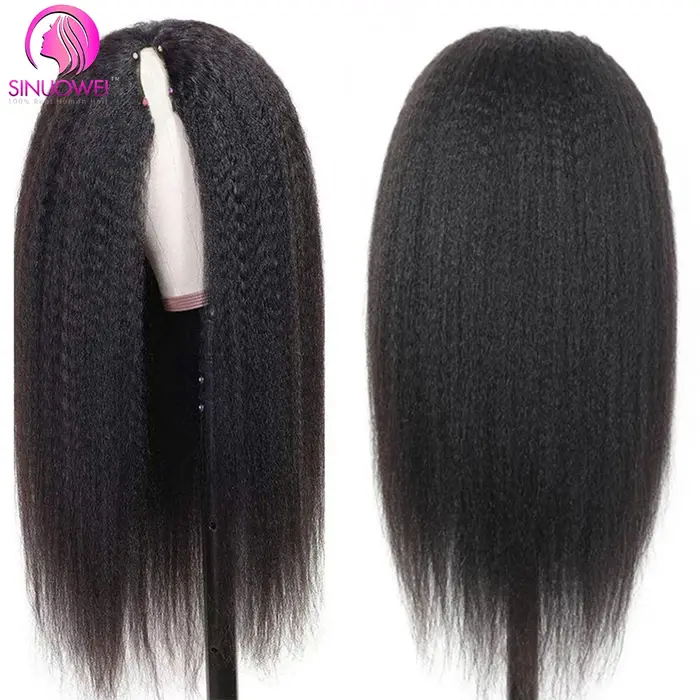 Perruque brésilienne en U/V 100 % cheveux humains