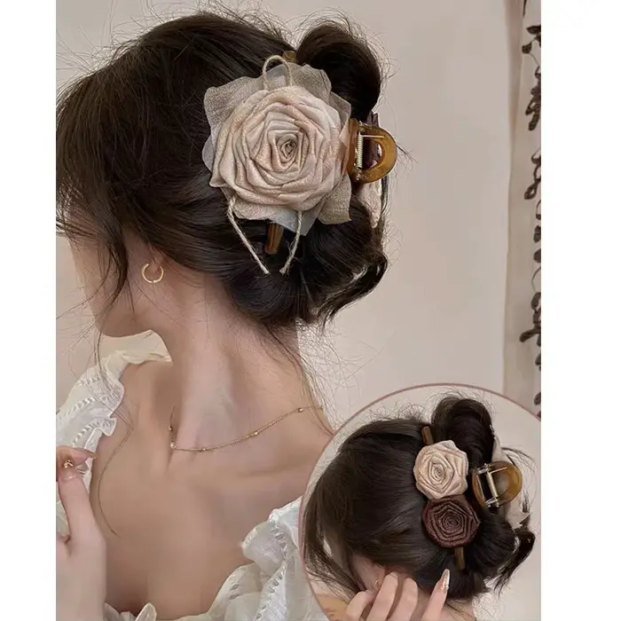 Pince à cheveux rétro français pour femmes