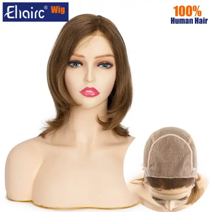 Perruque en cheveux humains vierges européens Perimer