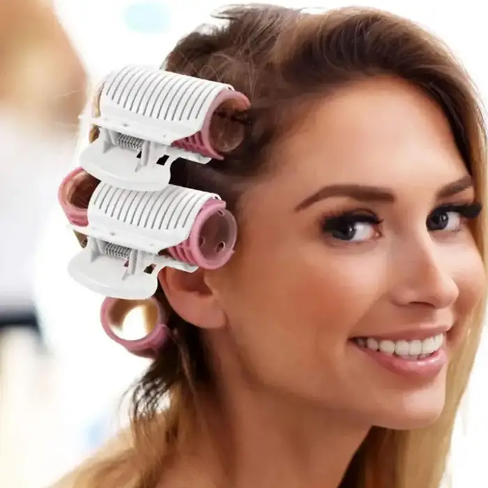 Lot de 12 pinces à cheveux noires/blanches pour bigoudi