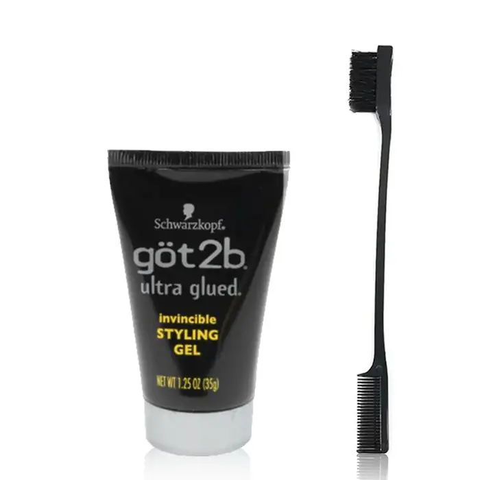 Got2b Glued Gel Coiffant Fixant Invisible Résistant à l'Eau Tenue Forte pour Adhésifs de Perruques G