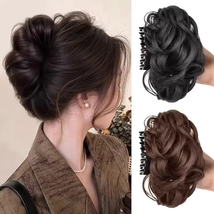 Outils pour cheveux, pince à chignon synthétique