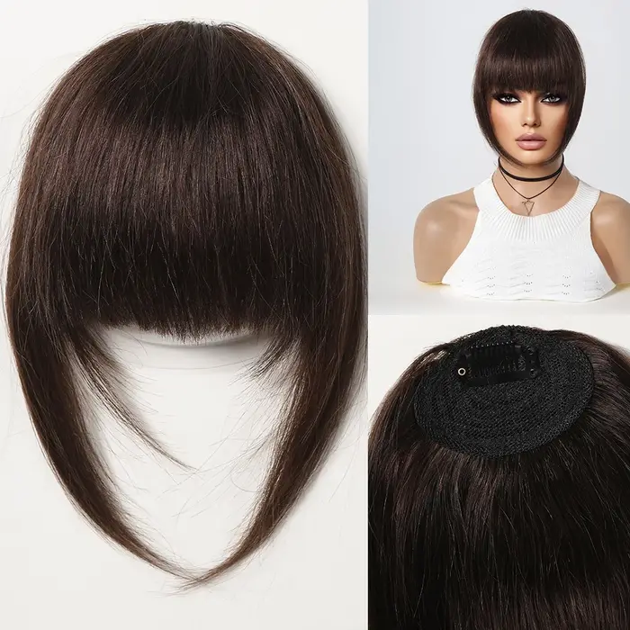 100% Remy cheveux humains frange