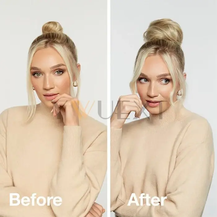 Chignon de cheveux humains blonds