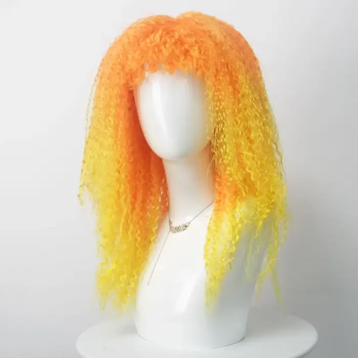 Perruque en Fiber synthétique multicolore