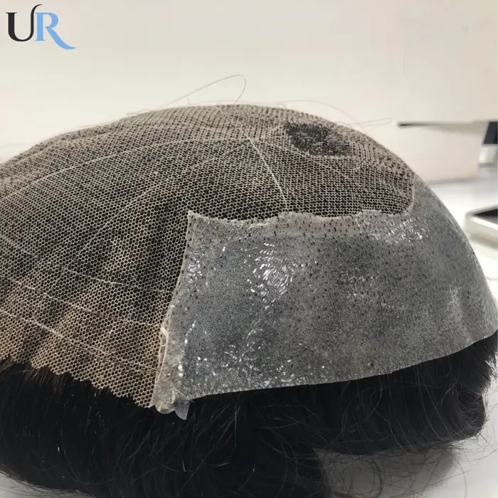 Toupet en dentelle avec base en PU pour hommes