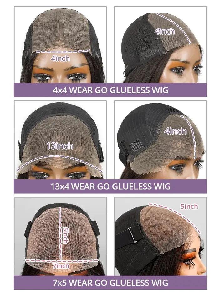 Perruque Lace Front Wig sans colle naturelle, cheveux humains, pre-plucked, avec baby-hairs, pre-plu