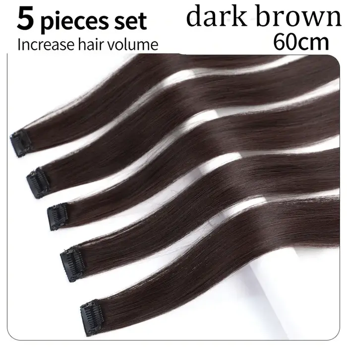 Extensions de cheveux à clipser de 60 cm