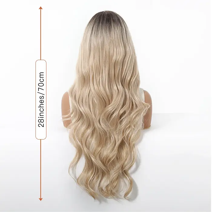 EASIHAIR – perruques synthétiques Lace Front HD ondulées longues pour femmes