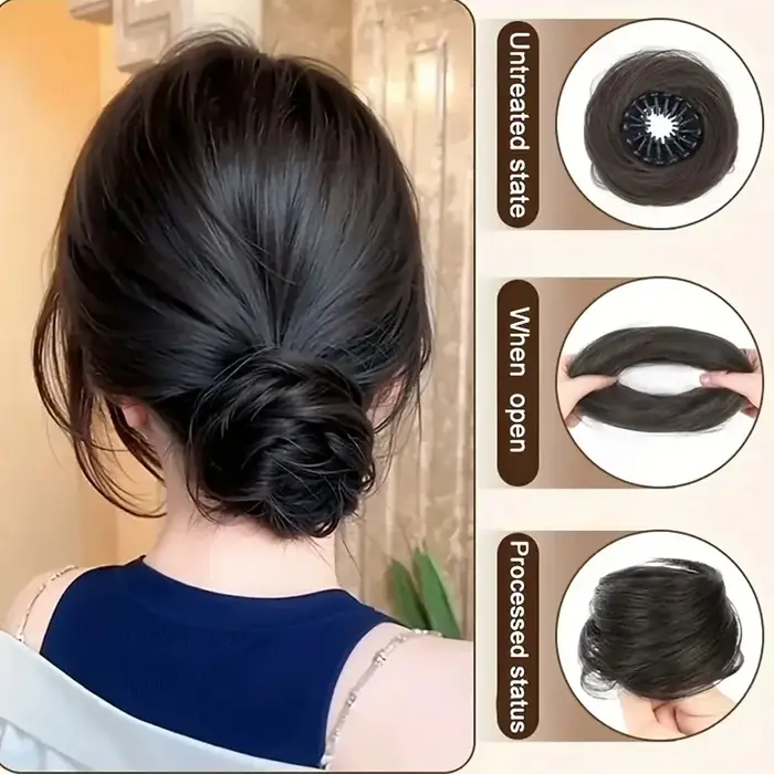 Chignon synthétique magique de 4 pouces