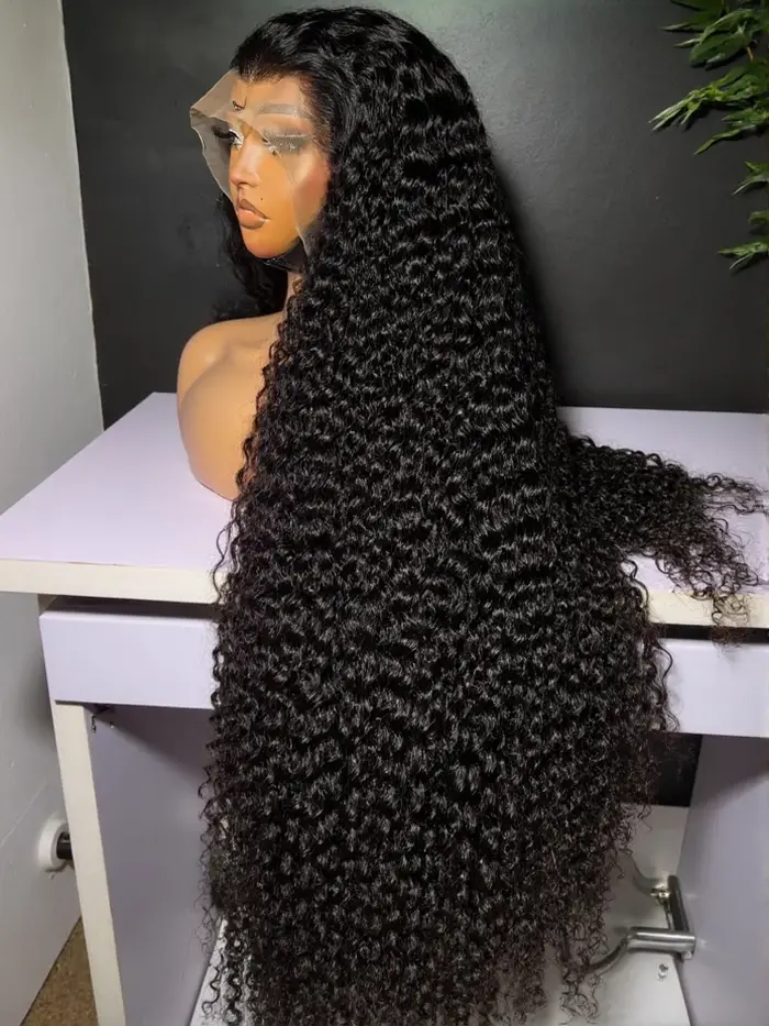Perruque brésilienne en cheveux humains, ondulations profondes, 13x4 13x6, dentelle HD, 30 40 pouces