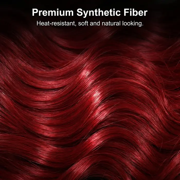 Extensions de cheveux synthétiques invisibles de 26 pouces