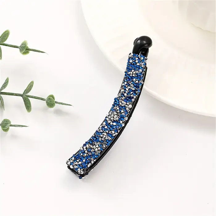 Pince à cheveux en cristal Bling pour femmes