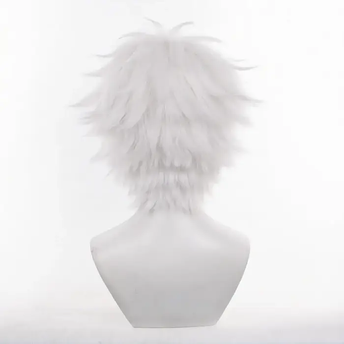 Perruque Qifrey blanche pour adulte unisexe, accessoire de costume pour fête, Halloween, Noël, cosplay