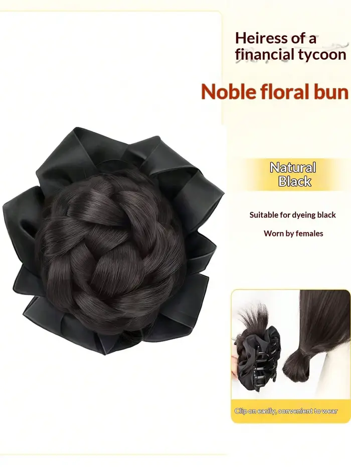 Perruque synthétique à clipser pour femme, chignon désordonné bouclé, chignon élastique, perruque ch