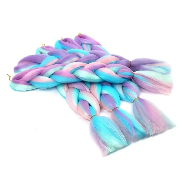 Tresses synthétiques longues de 24 pouces, 100g, extension capillaire au crochet