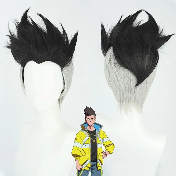 ANIMECC en STOCK Cyberpunkk 2077 David Cosplay Costume perruque Anime Cyberpunkk bord Walker Costume
