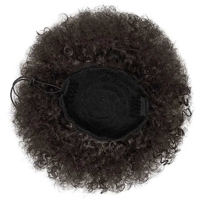 Extension de queue de cheval Afro bouffante avec cordon de serrage pour femmes noires