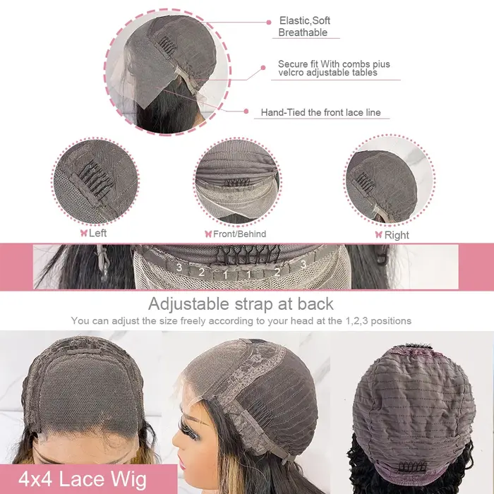 Perruques de cheveux humains bruts Bob d'été lisses bon marché avec frange pour femme YMS courte droite Pixie Bob 13x4 4x4 perruque avant de fermeture de dentelle