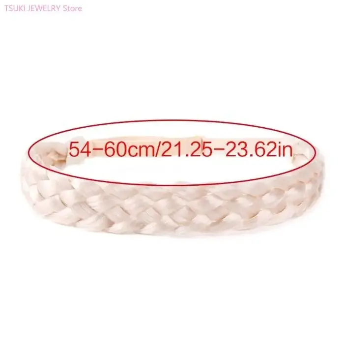 62KE – bijoux cheveux pour femmes, bohème, bandeau frontal tressé synthétique, décors