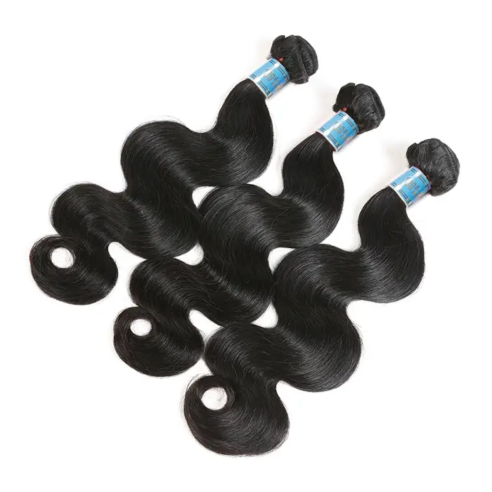 Ali Queen cheveux péruvien vague de corps cheveux humains vierges crus paquets 8 "-28" couleur natur