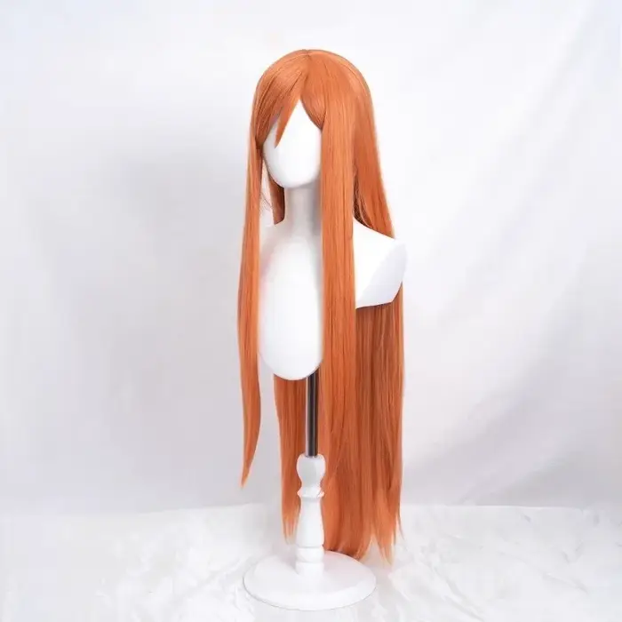 Anime eau de javel Inoue Orihime Cosplay Costume cheveux Super longs Orange bande dessinée perruques résistant à la