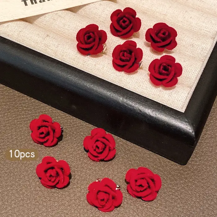10 pinces à cheveux roses