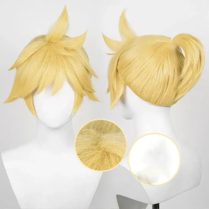 Perruque de cosplay Halloween Anime Rin Len