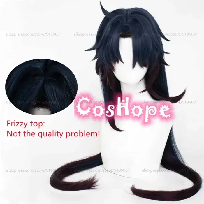 Perruque de Cosplay à lame 90cm de Long