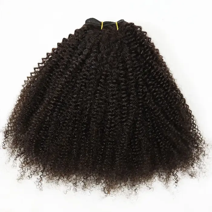 IXTUYLLY Tissage de cheveux humains 4C Afro Kinky Curly