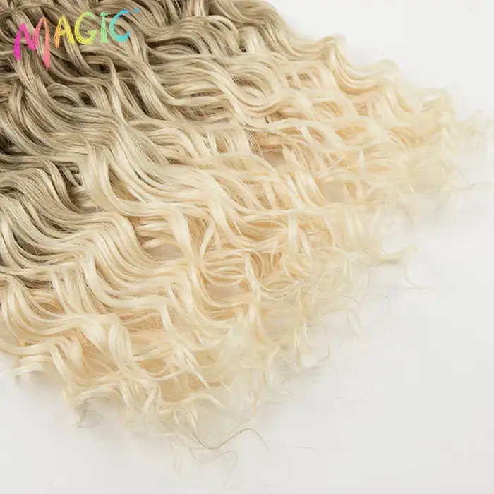 Extensions de cheveux synthétiques bouclés Magic Ombre Water Wave