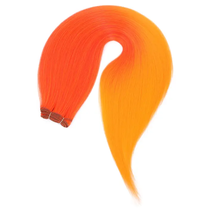 Mèches synthétiques lisses en os Orange