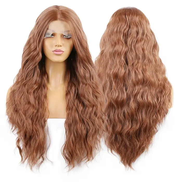Perruque Synthétique Blonde Mixte pour Femme